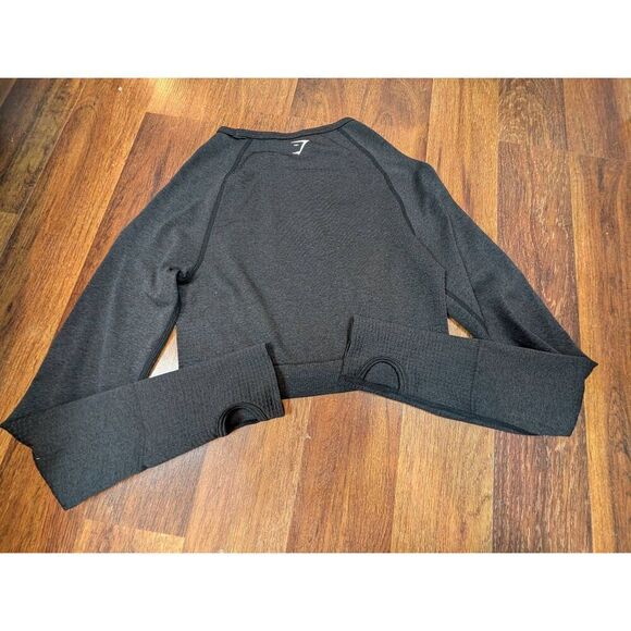 Gym Shark crop long sleeved sports bra top size small - Picture 2 of 4